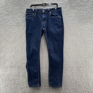 Angelo Litrico Jeans Men 36X29 Blue Denim Slim Straight Leg Ankle